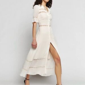 Reformation NWT New Woodson Dress
Ivory White Size 6 Midi Lace Bridal